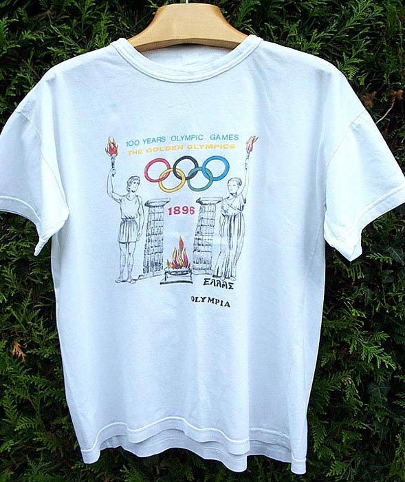 tshirt olympique 2006 Grece occasion