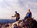 Bergsteigen im Blaumann