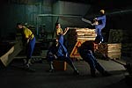atelier tordu, groupe rock de Vendee, en bleus de travail