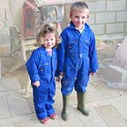 kids in boiler suit