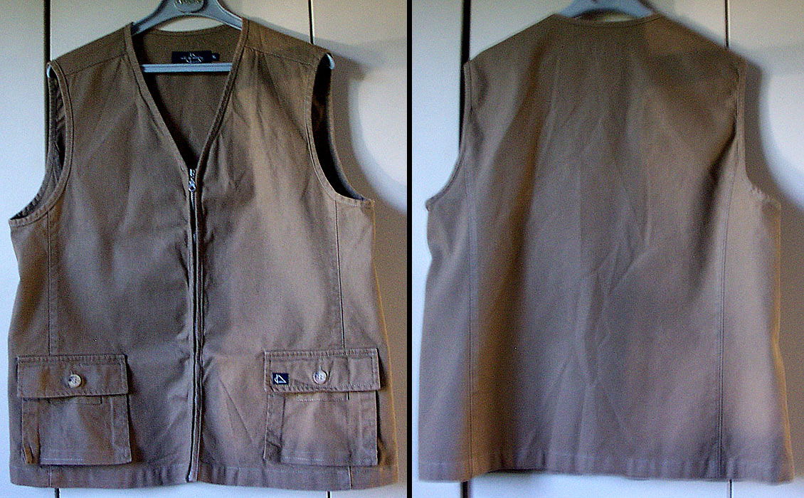 gilet toile coton marron mat de misaine XL occasion
