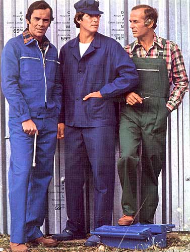 bleus de travail la redoute 1980