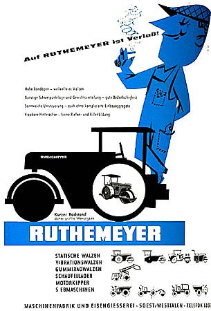 publicite avec bleu de travail