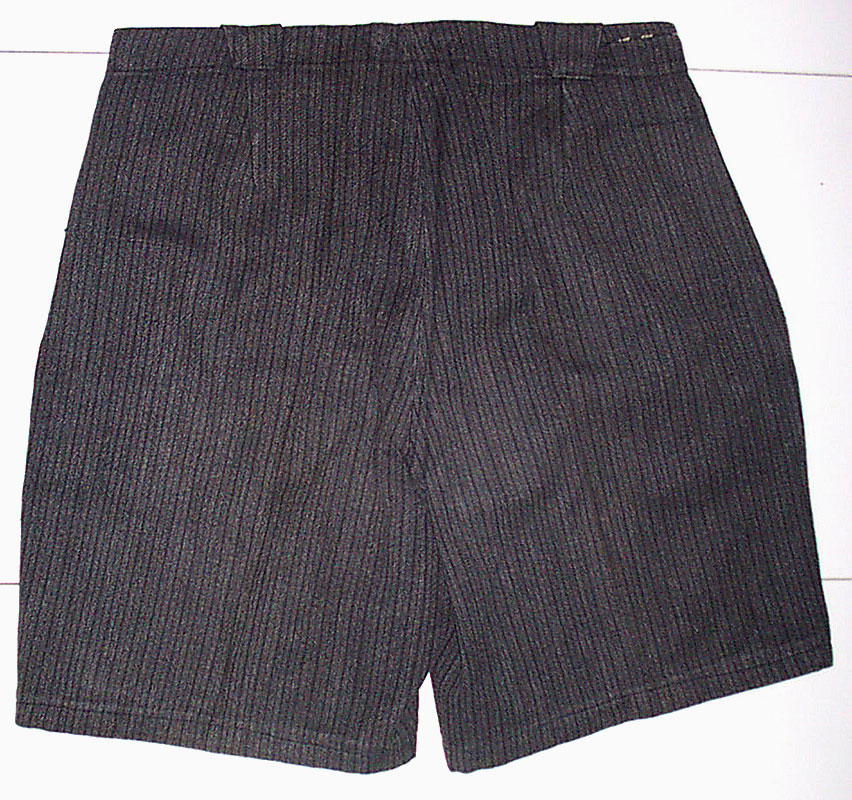 short enfant vintage coutil raye t32