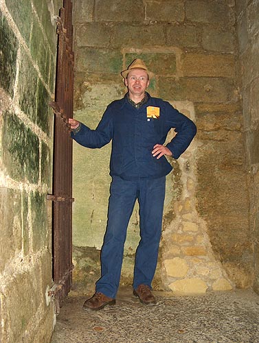 tourisme en costume bleu de travail